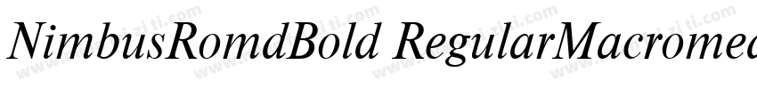 NimbusRomdBold RegularMacromedia字体转换